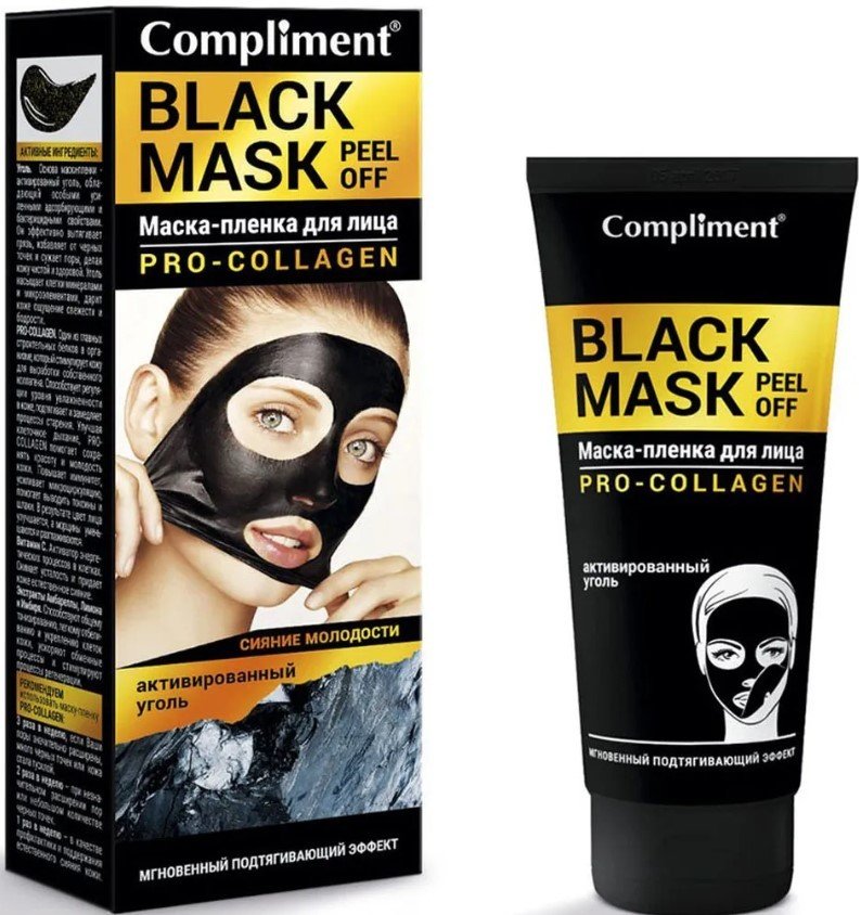 

Compliment Маска-пленка для лица Black Mask Pro-Collagen 80 мл