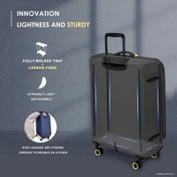 Чемодан-спиннер Verage Cambridge 20077-3 82 см (бордо)