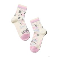 Носки Conte-kids Tip-Top с рисунками 5С-11СП (р. 20, розовый 498)
