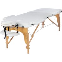 Массажный стол Atlas Sport 70 см складной 3-с деревянный (белый)