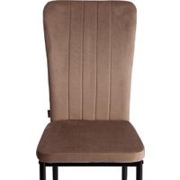 Стул TetChair Verter металл/флок 41x52x95 (бежевый HLR8/черный)