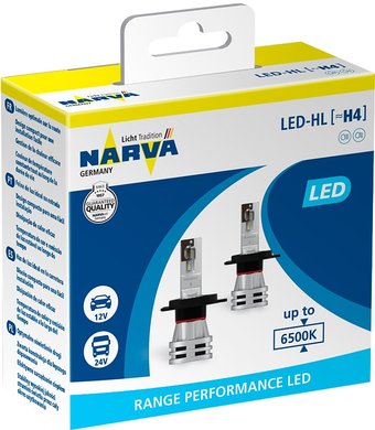 Светодиодная лампа Narva H4 Range Performance LED 2шт