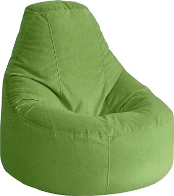 Кресло-мешок Kreslomeshki Айтишник велюр (XXL, зеленый)
