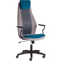 Офисное кресло TetChair Aviator флок/ткань (синий/серый/серый)