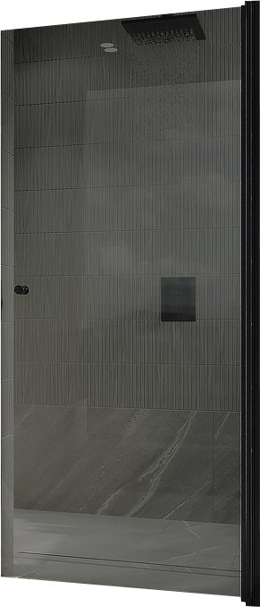 

Душевая дверь MaybahGlass 60x198 MGD-800-6 (графитовое стекло/черный)