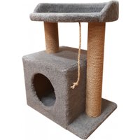 Комплекс Bast С овальной полкой 55к (джут, серый)