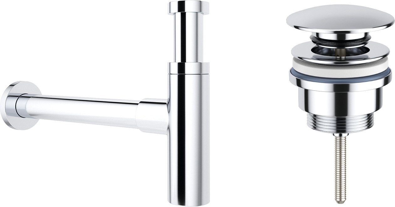 

Сифон Wellsee Drainage System 182119003 (сифон, донный клапан, хром)
