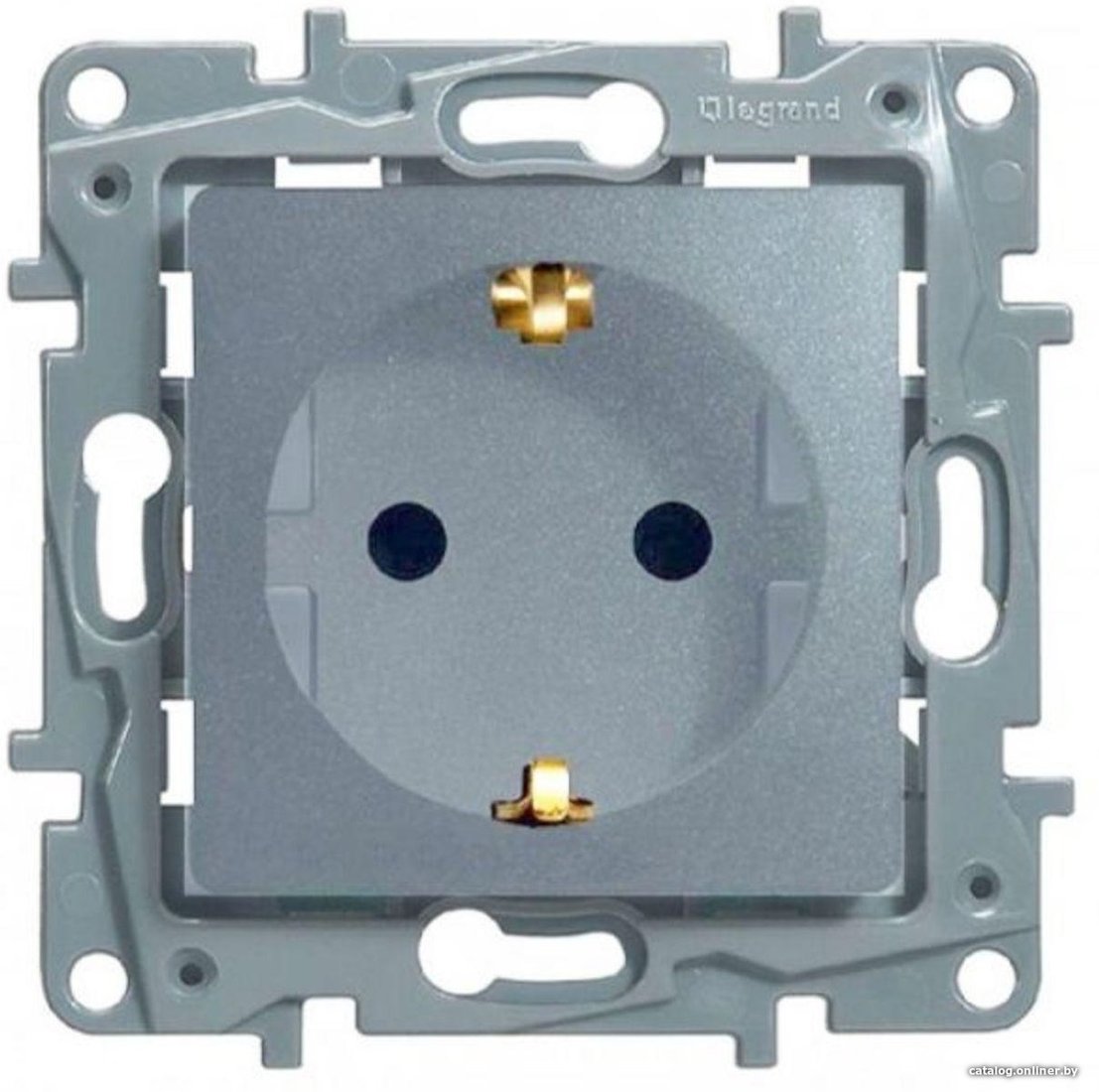 Розетка Legrand Etika 672422 (алюминий)
