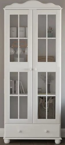 Шкаф-витрина Диприз Бритта / Д.30012.2 (белый)