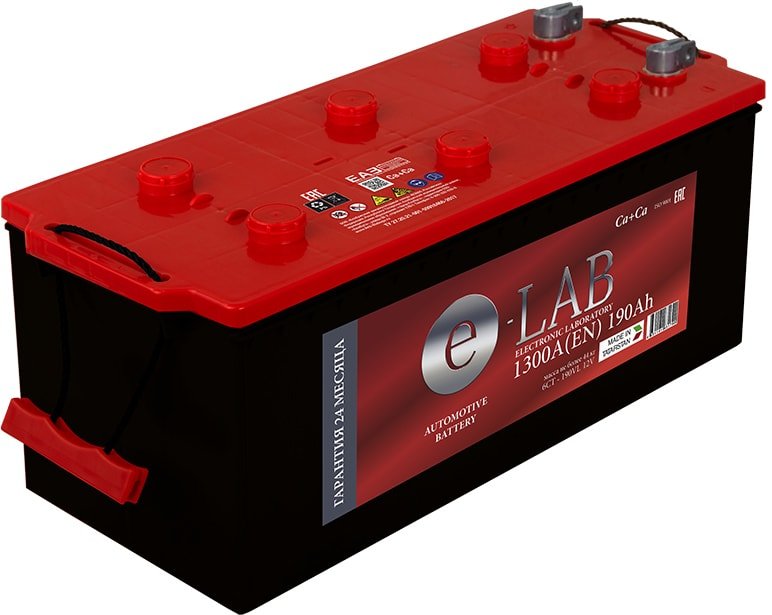 

Автомобильный аккумулятор E-Lab 6СТ-190R (190 А·ч)