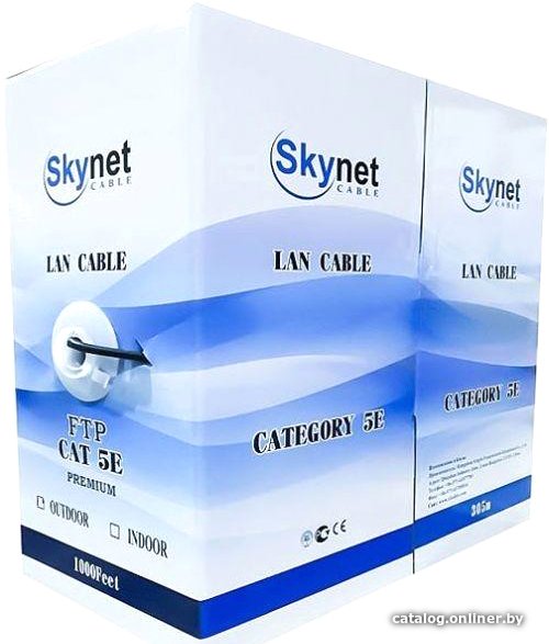Кабель Skynet Cable CSL-UTP-4-CU (100 м, серый)