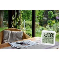 Настенные часы Bresser MyTime Meteotime LCD (белый)