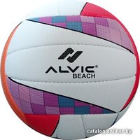 Мяч для пляжного волейбола Alvic Beach (5 размер, белый/красный/оранжевый)