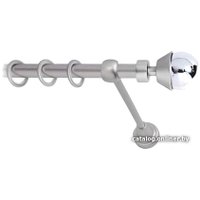 Карниз для штор Lm Decor Мельба (сатин, гладкая, 2.8м 16мм, 1 ряд)