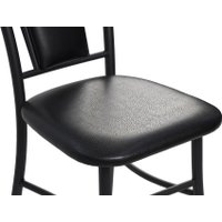 Стул ВВР Марсель (черный/черный, экокожа)