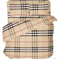 Евро комплект постельного белья Samsara Клетка 220-12 (Burberry) 205x220