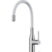 Смеситель Omoikiri Yatomi 2 PLUS BN-WH (нержавеющая сталь/белый)