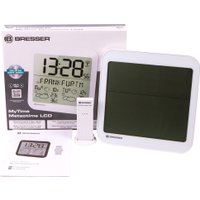 Настенные часы Bresser MyTime Meteotime LCD (белый)