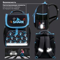 Школьный рюкзак Пифагор Basic. Angry Shark 272044