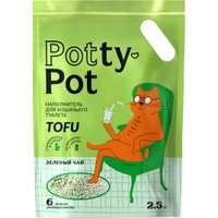 Наполнитель для туалета Potty-Pot Тофу Зеленый чай 2.5 кг (6 л)