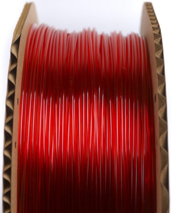 Пластик SynTech PETG 1.75 мм 1000 г (красный прозрачный)