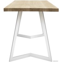 Кухонный стол Buro7 Уиллис 110 (классика, дуб беленый/белый)