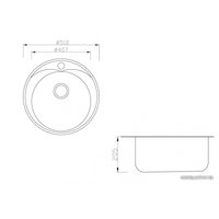 Кухонная мойка ZorG SZR-510/205 (золотой)