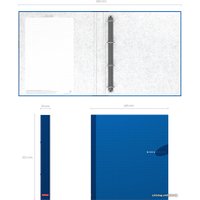 Папка-регистратор Erich Krause Work inside на 4 кольцаx 19873 (синий)