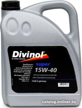 Моторное масло Divinol Super 15W-40 4л