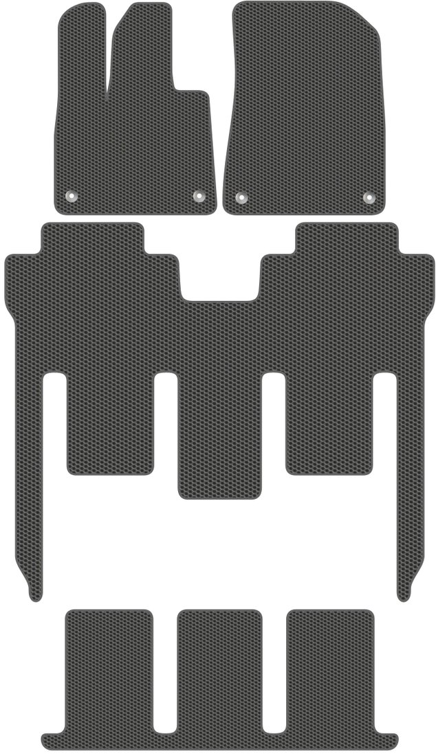 

Комплект ковриков для авто Alicosta Voyah Dreamer I (минивэн / минивен,гибрид) 2021 - Н.В. +3 ряд (серый)