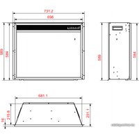 Электрокамин Aflamo LED 80