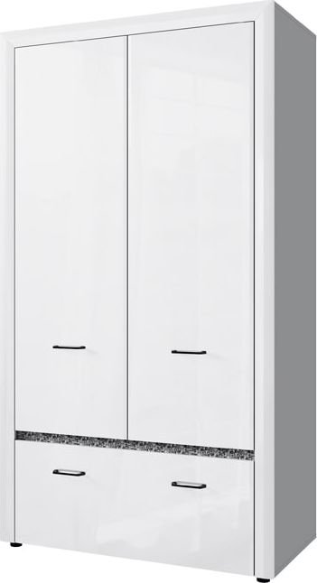 

Шкаф-купе Anrex Whiteblac 2DG1S (белый/белый глянец)