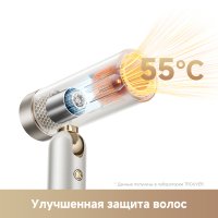 Фен Trouver Flip 10 (белый/золотистый)