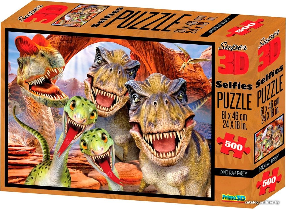 Мозаика/пазл Prime 3D Стерео пазл. Дино селфи