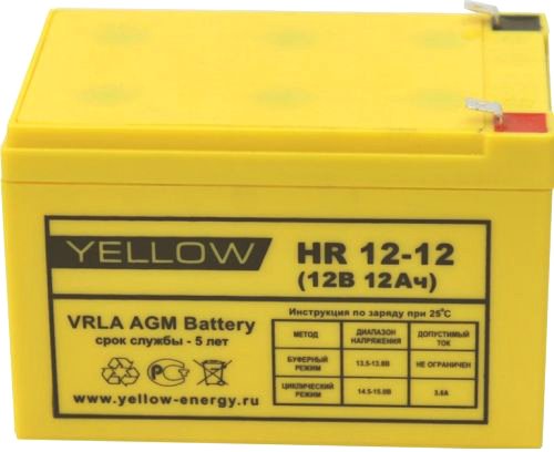 

Аккумулятор для ИБП Yellow HR 12-12