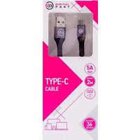 Кабель Digital Part 315 USB Type-A - USB Type-C (2 м, черный)