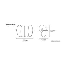 Подушка под поясницу Baseus ComfortRide Series Car Lumbar Pillow CNYZ000013