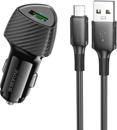 

Автомобильное зарядное Borofone BZ31 microUSB (черный)