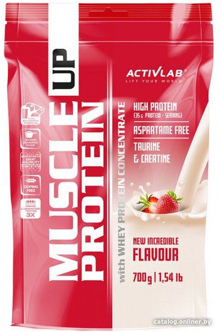 Протеин сывороточный (изолят) Activlab Muscle Up Protein (клубника, 700 гр)