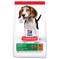 Сухой корм для собак Hill's Science Plan Puppy Medium для щенков средних пород для поддержания сильного иммунитета, с ягненком и рисом 12 кг