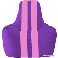 Кресло-мешок Flagman Спортинг С1.1-32 (фиолетовый/розовый)