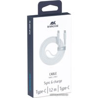 Кабель Rivacase Type-C Type-C PS6005 WT12 (1.2 м, белый)