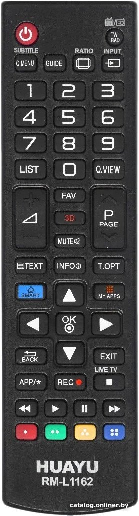 Пульт ДУ Huayu RM-L1162 3D SMART TV (для телевизоров LG)