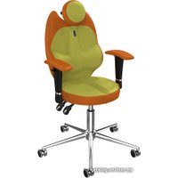 Офисное кресло Kulik System Trio (азур, оранжевый/оливковый)