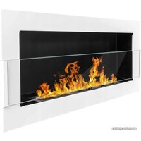 Биокамин BiokominkiGMT 900x400 (белый, со стеклом)
