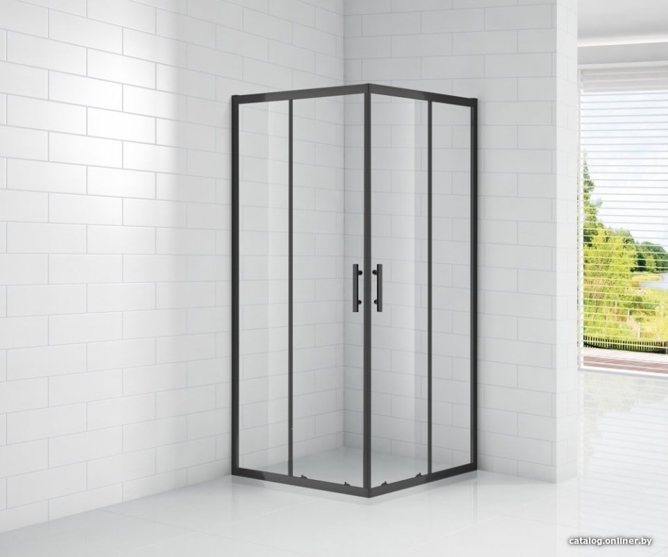 Душевой уголок Cezares Eco-O-A-2-100-C-Nero