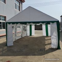 Тент-шатер Sundays Party 4x6 м (белый/зеленый)