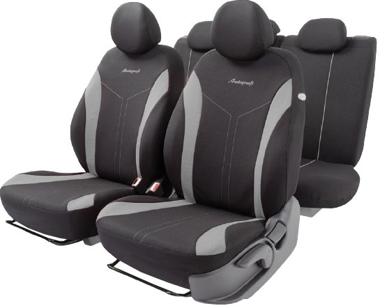 

Комплект чехлов для сидений Autoprofi Flex FLX-1102 (черный/серый)