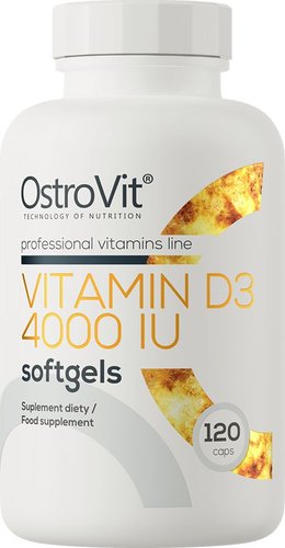 Витамин OstroVit Vitamin D3 4000 IU (120 капсул)