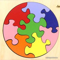 Мозаика/пазл Деревянный город Круг П039-ANT